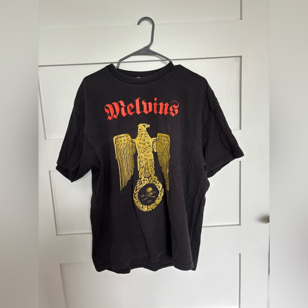 Black Melvins Vintage Band T-Shirt Gold Graphic